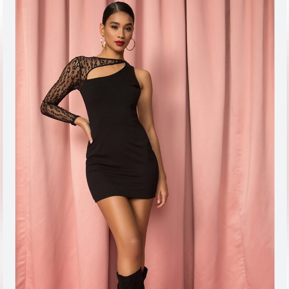 Superdown Luann Asymmetrical Mini Dress